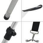 vidaXL T-Top-Beschattungsverlängerung Weiß 174x205x (115-194) cm