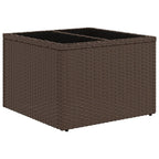 vidaXL 14-teiliges Gartensofa-Set mit Kissen, braun, Polyrattan