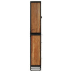vidaXL Badschrank 40x27x190 cm Eisen und Massivholz Akazie