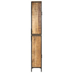 vidaXL Badschrank 40x27x180 cm Eisen und Massivholz Mango
