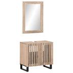 vidaXL 2-tlg. Badmöbel-Set Massivholz Mango