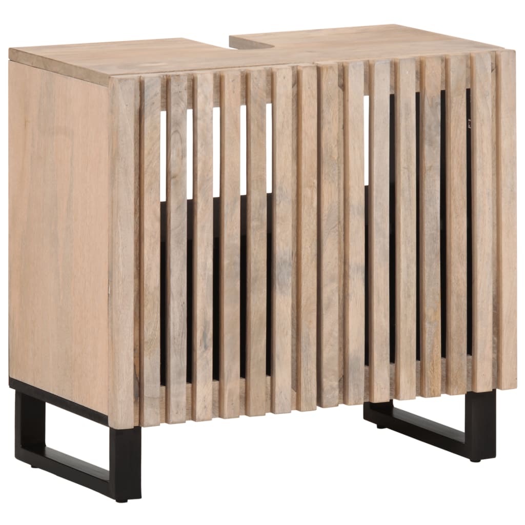 vidaXL 2-tlg. Badmöbel-Set Massivholz Mango