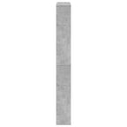 vidaXL Schuhschrank mit Spiegel 4 Fächer Betongrau 63x17x134 cm