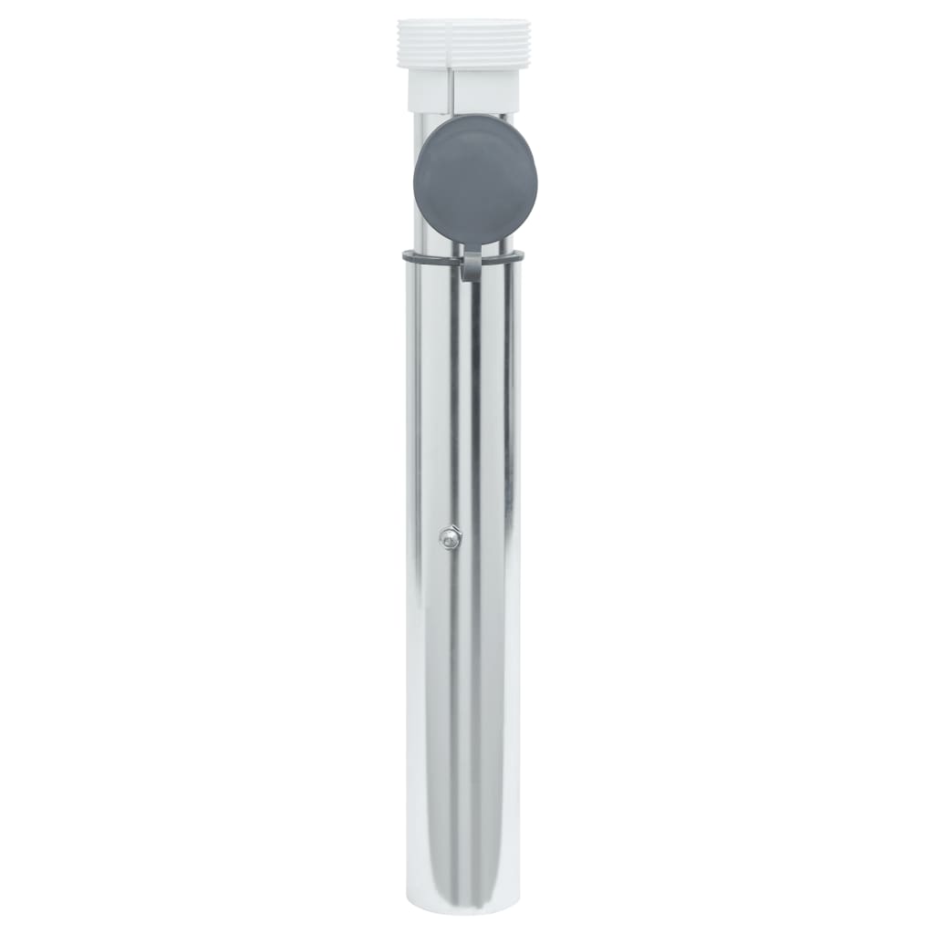 vidaXL Bodenhülse für Sonnenschirm mit 40-50 mm Mast Silbern Aluminum