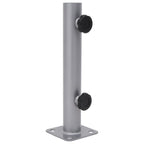 vidaXL Sonnenschirmständer für Ø32/34/38 mm Mast Silbern Stahl