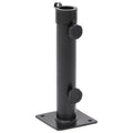 vidaXL Sonnenschirmständer für Ø38/48 mm Mast Mattschwarz Stahl