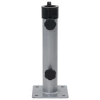 vidaXL Sonnenschirmständer für Ø38/48 mm Mast Silbern Stahl