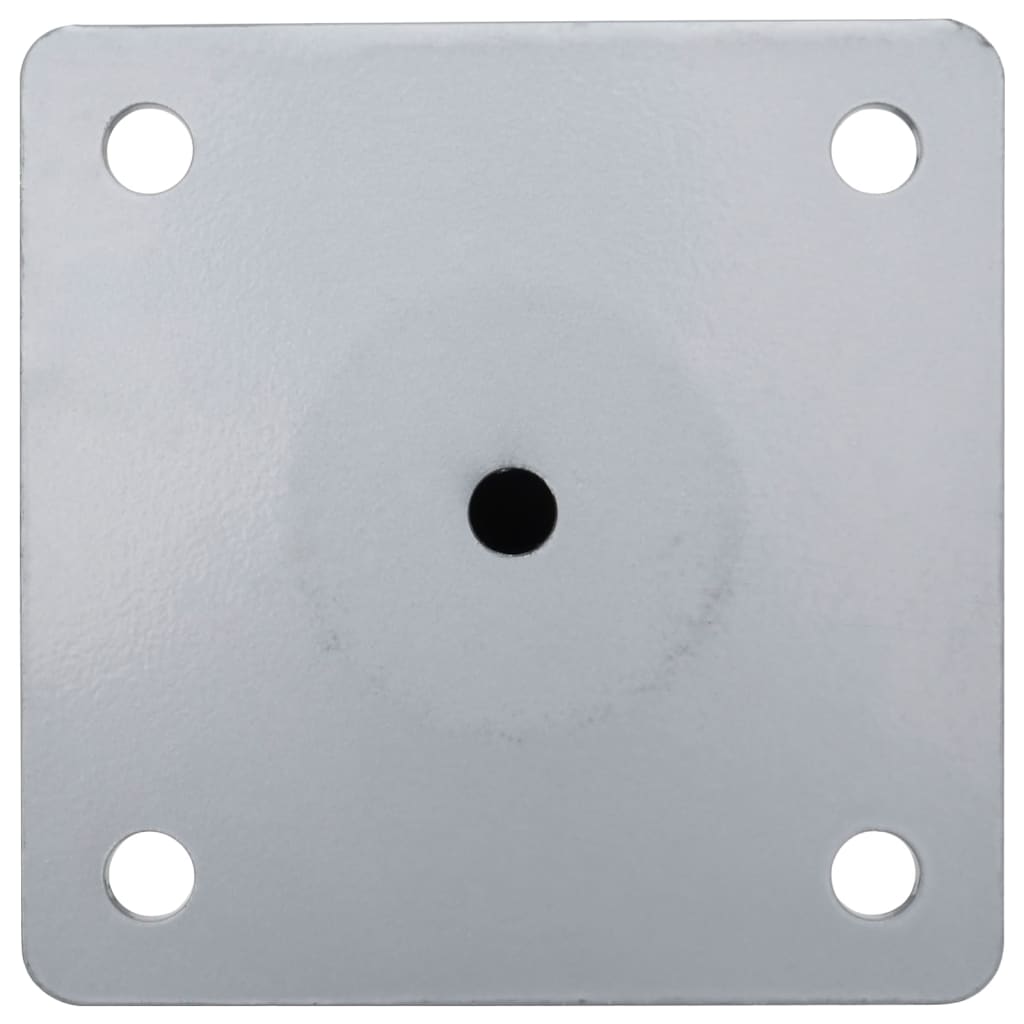 vidaXL Sonnenschirmständer für Ø38/48 mm Mast Silbern Stahl