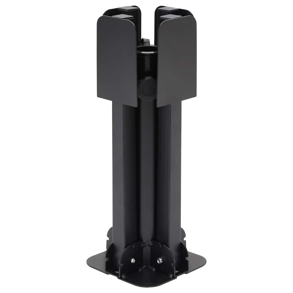 vidaXL Klappständer für Sonnenschirm Ø38/48 mm Mast Schwarz Stahl
