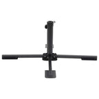 vidaXL Klappständer für Sonnenschirm Ø38/48 mm Mast Schwarz Stahl