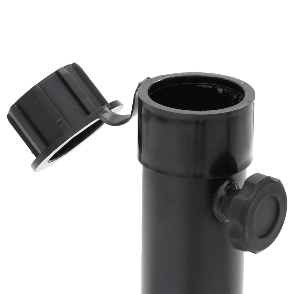 vidaXL Klappständer für Sonnenschirm Ø38/48 mm Mast Schwarz Stahl