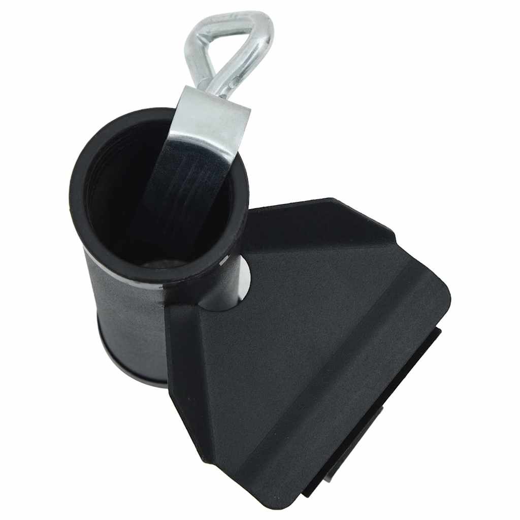 vidaXL Sonnenschirmhalter für Balkon 2 Stk. 25-38 mm Stahl