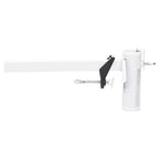 vidaXL Sonnenschirmhalter für Balkon Weiß 38 mm Stahl