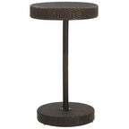 vidaXL 3-tlg. Gartenbar-Set mit Kissen Braun Poly Rattan