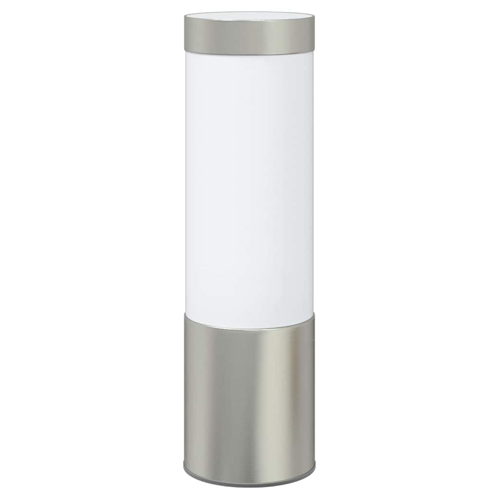 vidaXL Außenwandleuchte Silber 12 x 8,5 x 27 cm Edelstahl und Plastik
