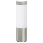 vidaXL Außenwandleuchte Silber 12 x 8,5 x 27 cm Edelstahl und Plastik