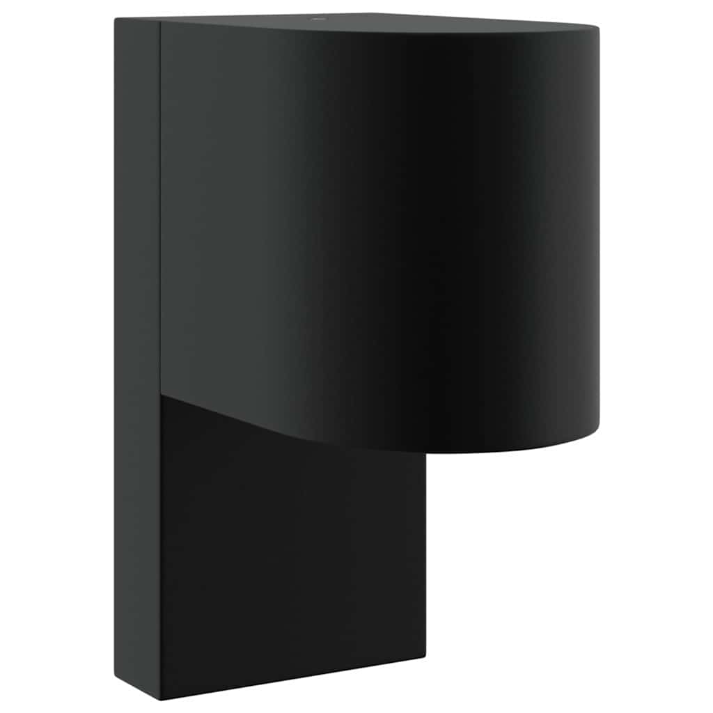vidaXL Außenwandleuchte Schwarz 12 x 7 x 15 cm Edelstahl