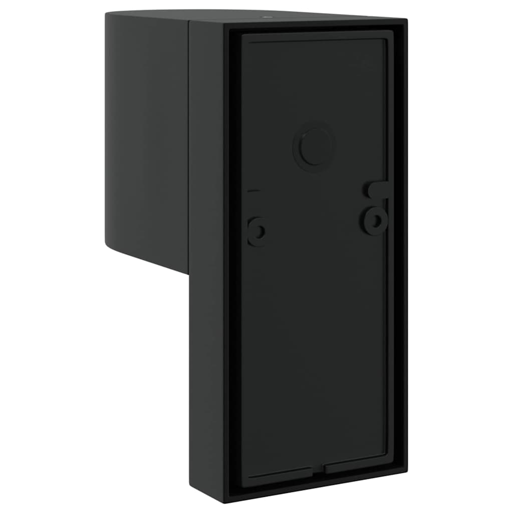 vidaXL Außenwandleuchte Schwarz 12 x 7 x 15 cm Edelstahl
