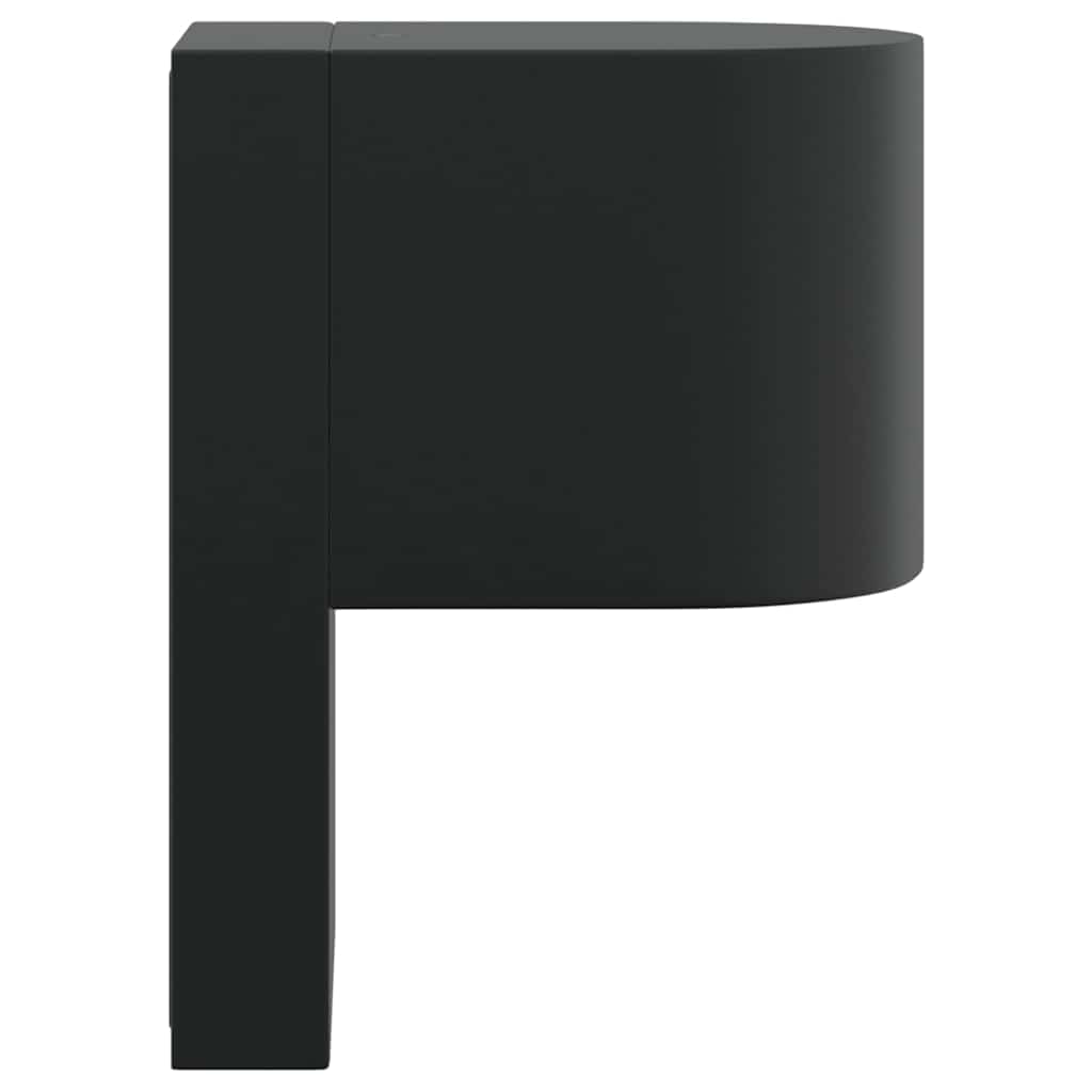 vidaXL Außenwandleuchte Schwarz 12 x 7 x 15 cm Edelstahl