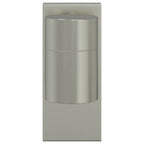 vidaXL Außenwandleuchte Silber 6,5 x 10,5 x 16 cm Edelstahl und Glas