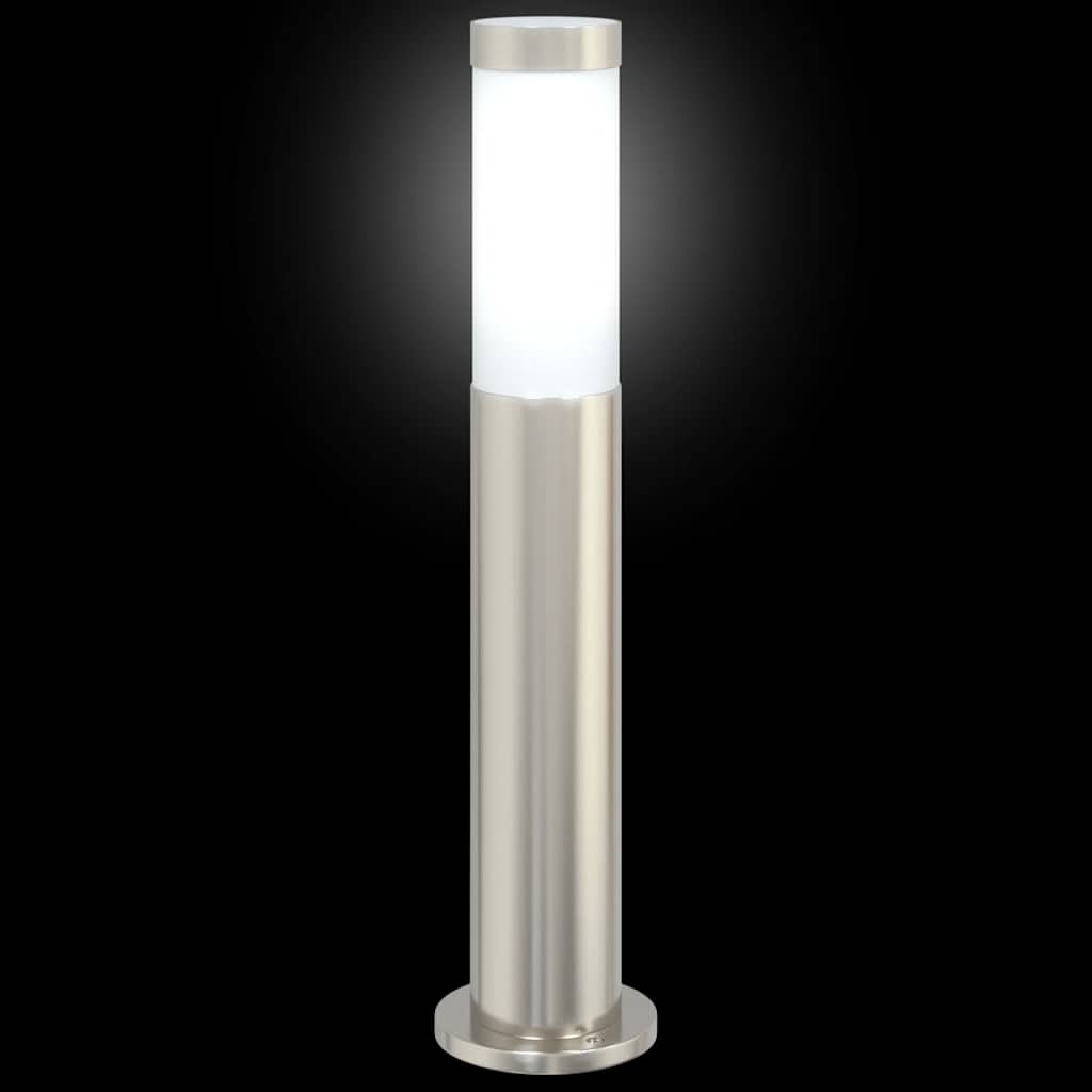 vidaXL Pollerleuchte 50 cm Edelstahl IP44