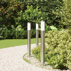vidaXL Pollerleuchten 3er 80 cm Edelstahl IP44