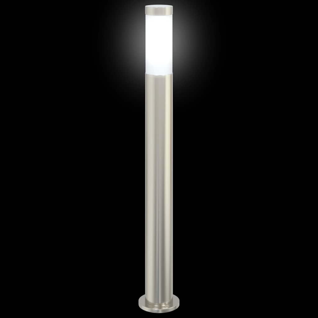 vidaXL Pollerleuchten 3er 80 cm Edelstahl IP44