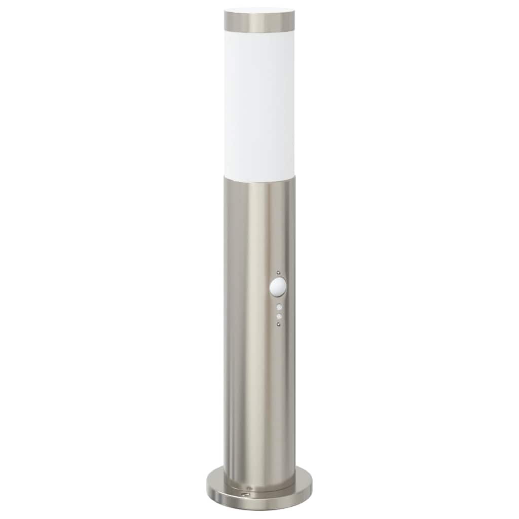 vidaXL Pollerleuchte mit Sensor 50 cm Edelstahl IP44