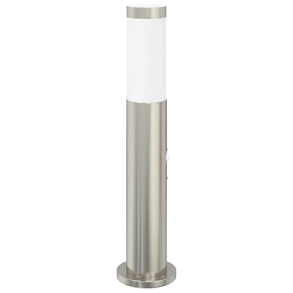 vidaXL Pollerleuchte mit Sensor 50 cm Edelstahl IP44