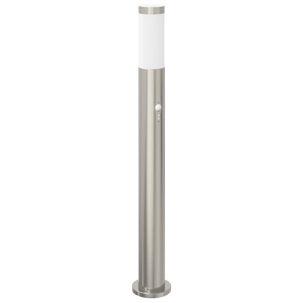 vidaXL Pollerleuchten mit Sensor 3er 80 cm Edelstahl IP44