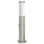 vidaXL Pollerleuchte mit Auslass 50 cm Edelstahl IP44