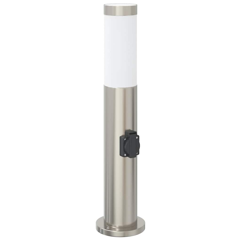 vidaXL Pollerleuchten mit Auslass 3er 50 cm Edelstahl IP44