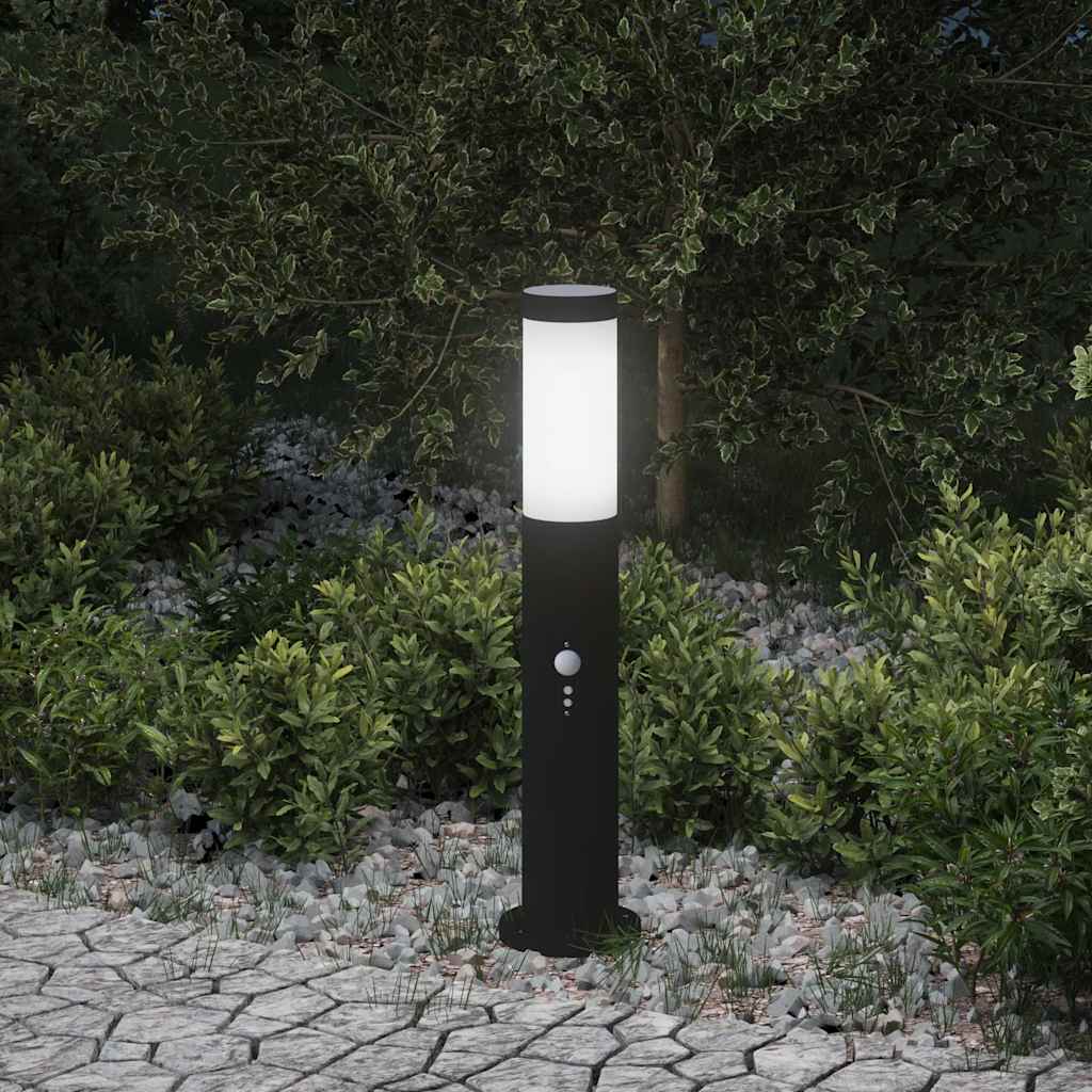 vidaXL Pollerleuchte mit Sensor 50 cm Edelstahl IP44