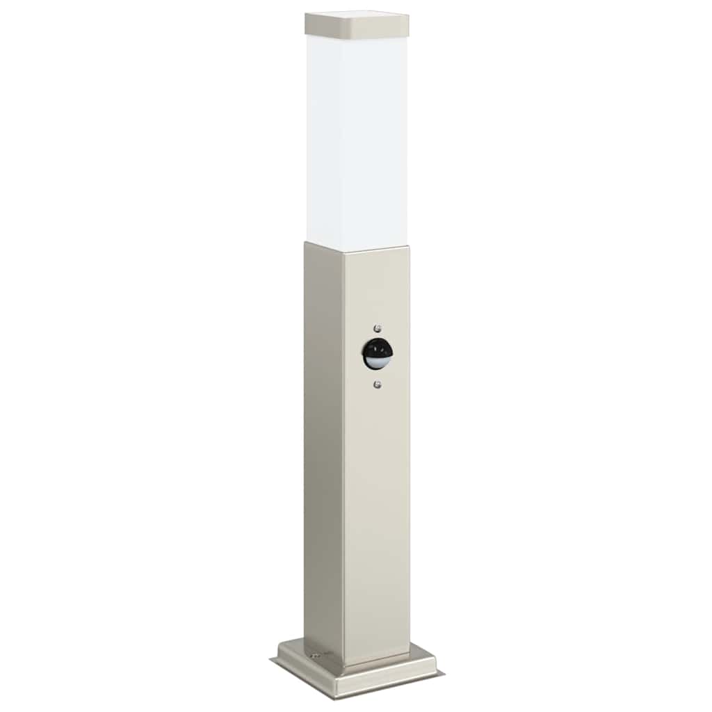vidaXL Pollerleuchten mit Sensor 3 Stk. 50 cm Edelstahl IP44