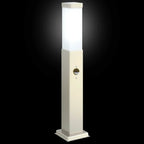 vidaXL Pollerleuchten mit Sensor 3 Stk. 50 cm Edelstahl IP44
