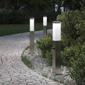 vidaXL Pollerleuchten mit Sensor 3 Stk. 50 cm Edelstahl IP44