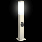 vidaXL Pollerleuchten mit Auslass 3 Stk. 50 cm Edelstahl IP44