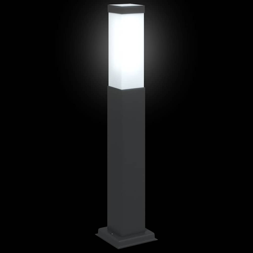 vidaXL Pollerleuchte 50 cm Schwarz IP44