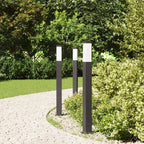vidaXL Pollerleuchten 3 Stück 80 cm Schwarz IP44