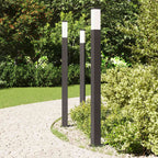 vidaXL Pollerleuchten 3 Stk. 110 cm Schwarz IP44