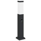 vidaXL Pollerleuchte mit Sensor 50 cm Schwarz IP44