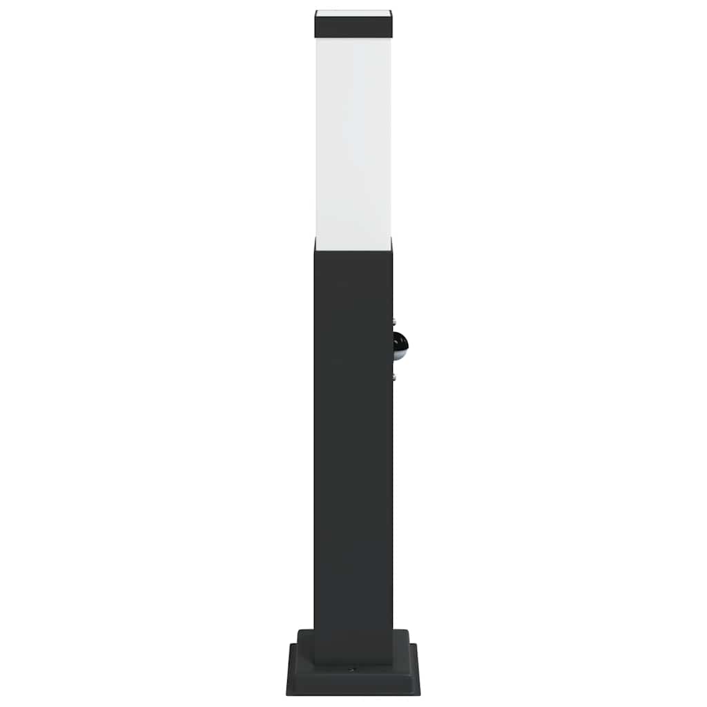 vidaXL Pollerleuchte mit Sensor 50 cm Schwarz IP44