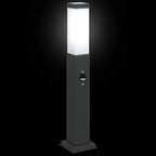 vidaXL Pollerleuchte mit Sensor 50 cm Schwarz IP44