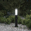 vidaXL Pollerleuchte mit Sensor 50 cm Schwarz IP44