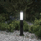 vidaXL Pollerleuchte mit Auslass 50 cm Schwarz IP44