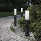 vidaXL Pollerleuchten mit Steckdose 3 Stk. 50 cm Schwarz IP44