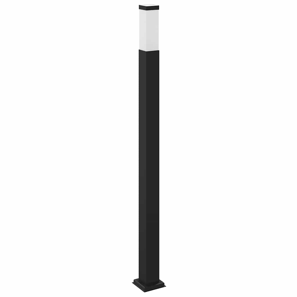 vidaXL Pollerleuchte mit Sensor und Steckdose 110 cm Schwarz IP44