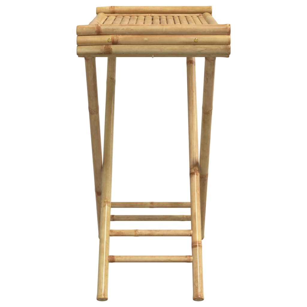 vidaXL Tabletttisch Klappbar 70,5x42,5x80 cm Bambus