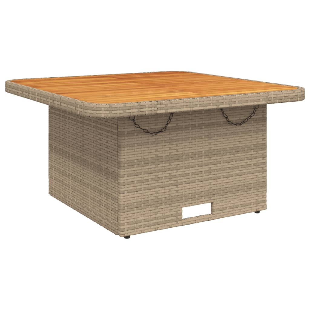 vidaXL 2-tlg. Garten-Sofagarnitur mit Kissen Beige Poly Rattan