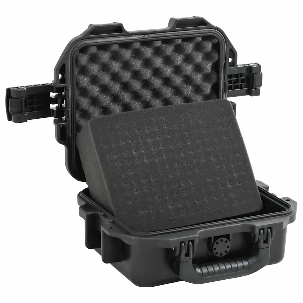 vidaXL Koffer für Flugreise Tragbar Schwarz 30x24,5x12,5 cm PP